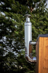 Huum Thru-Wall Chimney Kit Sauna Wood Stove Chimney Set - Green Vista Living