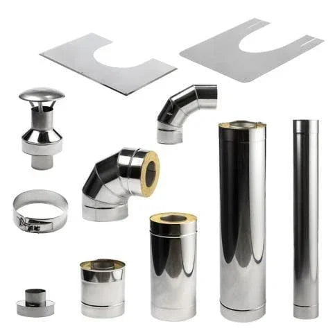 Huum Thru-Wall Chimney Kit Sauna Wood Stove Chimney Set - Green Vista Living