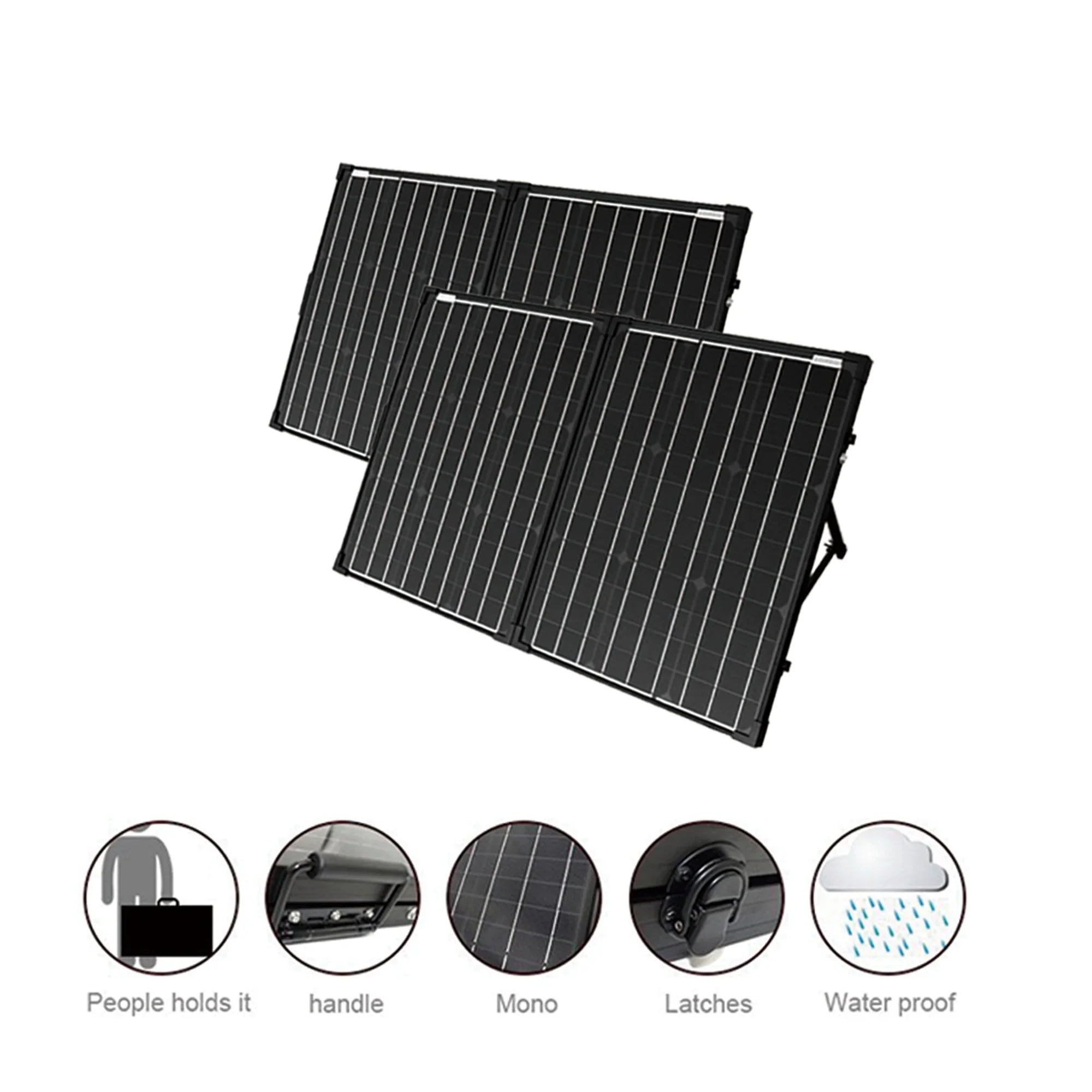 ACOPower Ptk 200W Portable Solar Panel Kit Briefcase - Green Vista Living