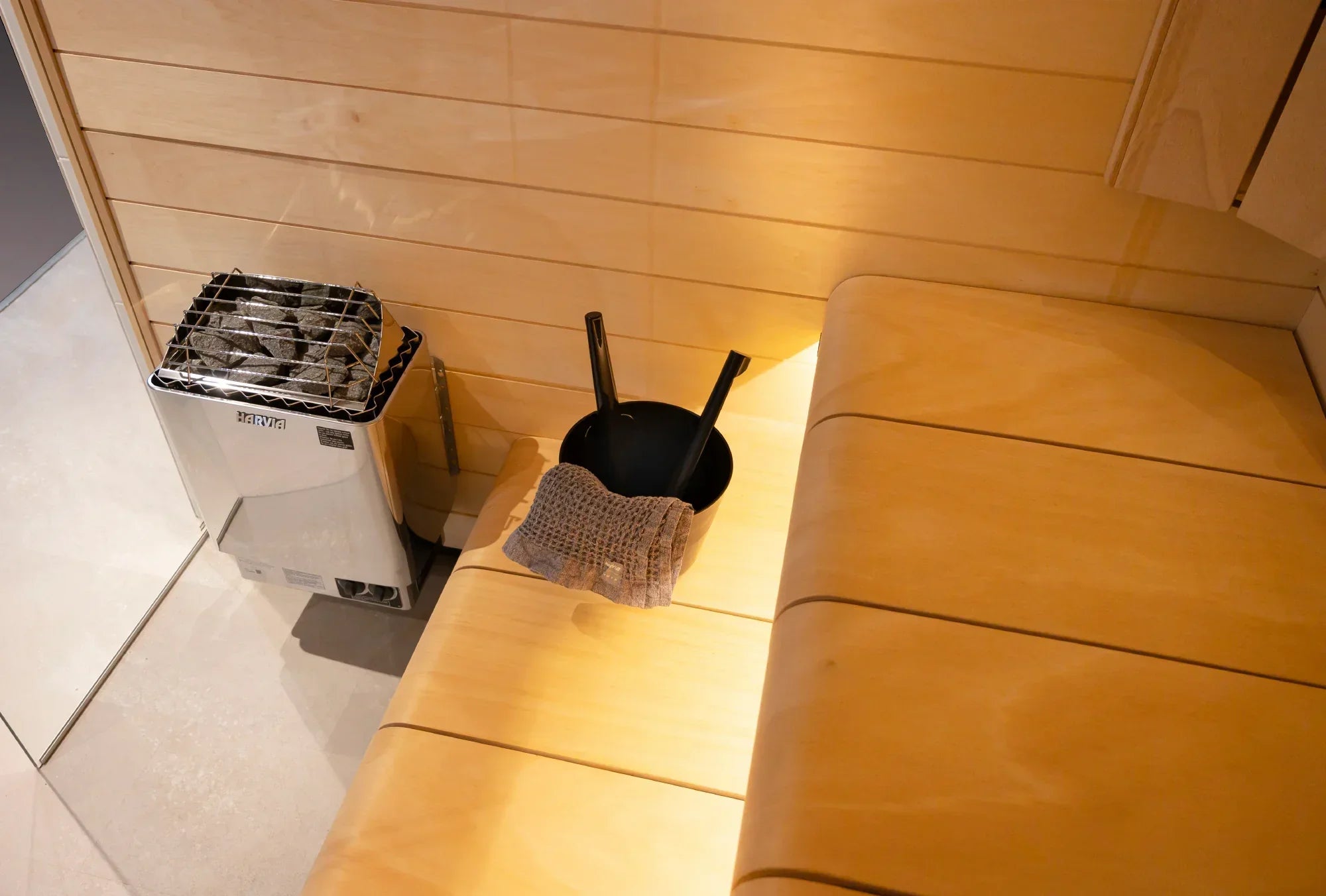 Harvia KIP60B Stainless Steel 6KW Sauna Heater with Built-in Control JH60B2401 (170-300cf) - Green Vista Living