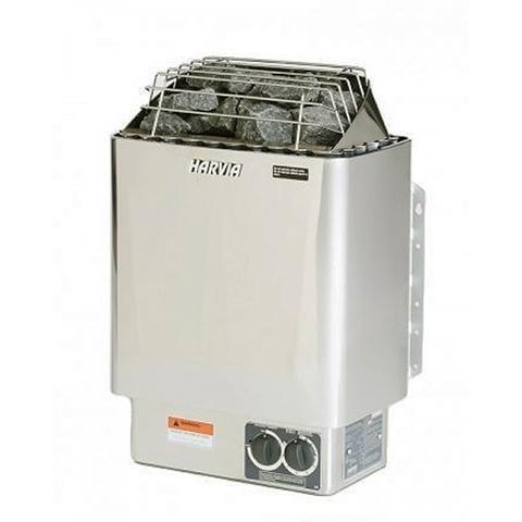 Harvia KIP45B 4.5kW 240V 1PH Stainless Steel Sauna Heater with Built-In Time and Temperature Controls - Green Vista Living