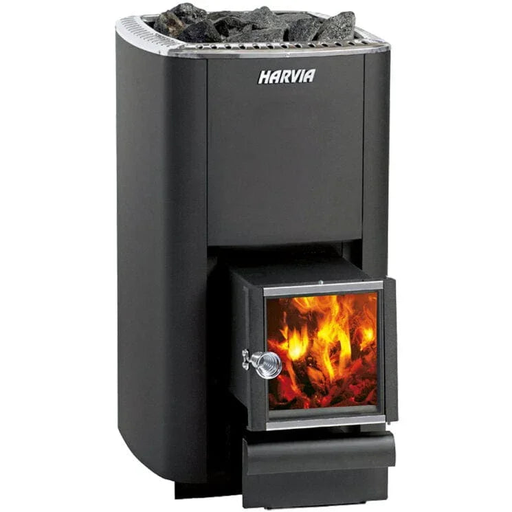 Harvia M3 SL, 16.5kW Wood Sauna Stove w/ Exterior Feed - Green Vista Living