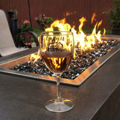 Flame Havens Rectangle CSA 24" - 90" Drop-In Fire Pit Burner Kit - 120v On/Off Electronic Ignition by HPC Fire