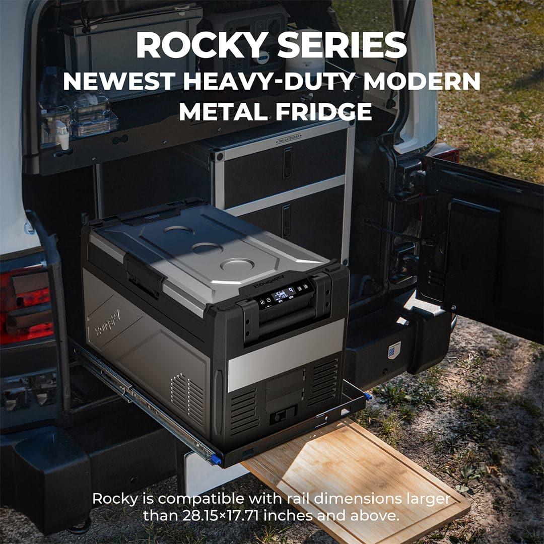 BougeRV ROVER2000 Semi-Solid Portable Power Station with ROCKY Metal Fridge - Green Vista Living