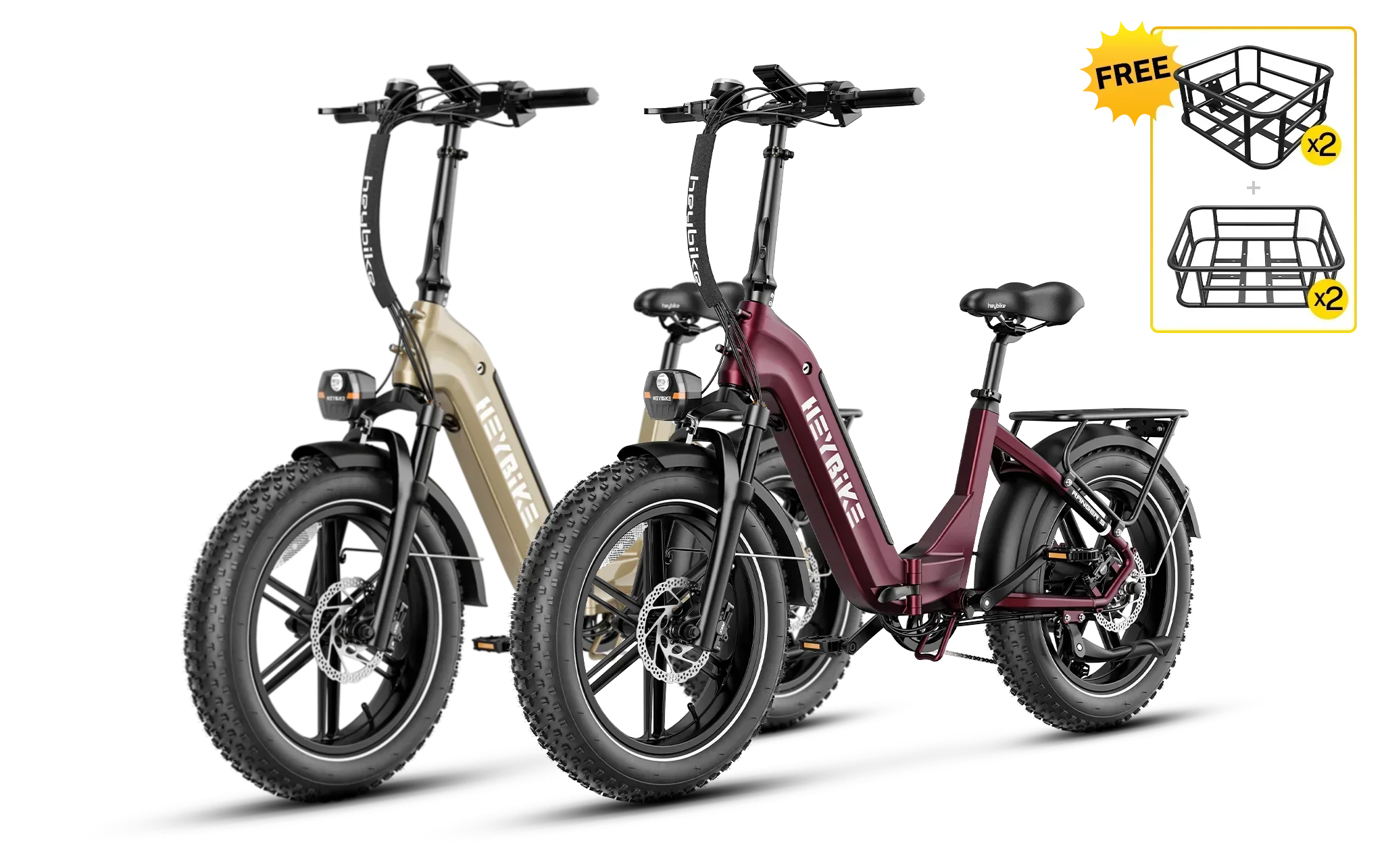 Heybike Ranger S 1000W Combo - Green Vista Living