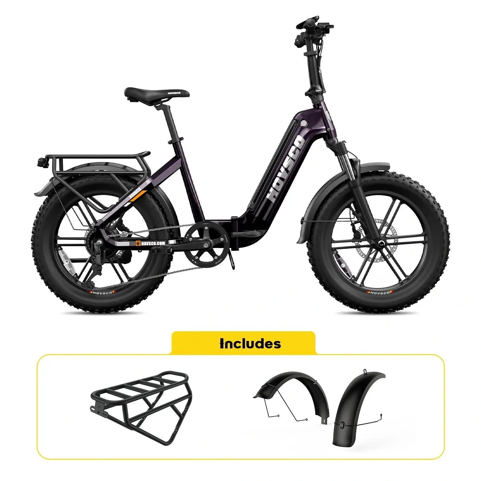 HOVSCO HovBeta 20" Foldable Fat Tire Electric Bike - Green Vista Living