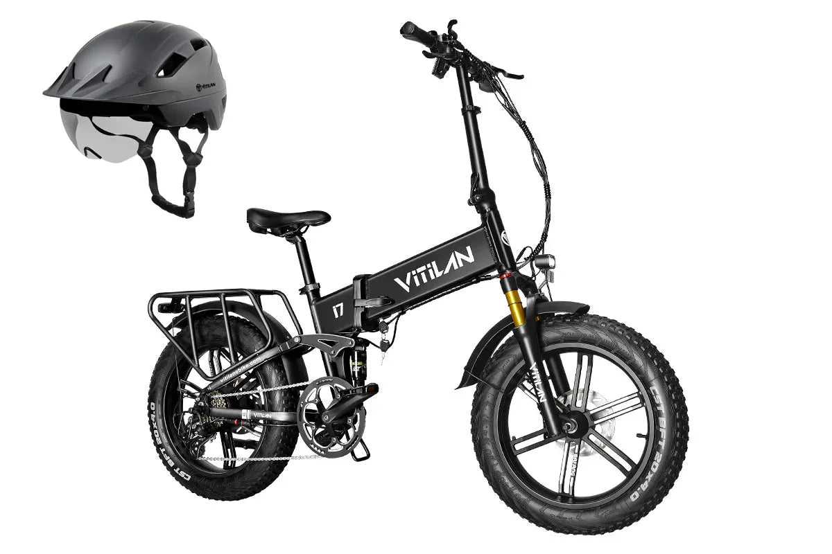 Vitilan I7 Pro Folding Full Suspension Electric Bike - Green Vista Living