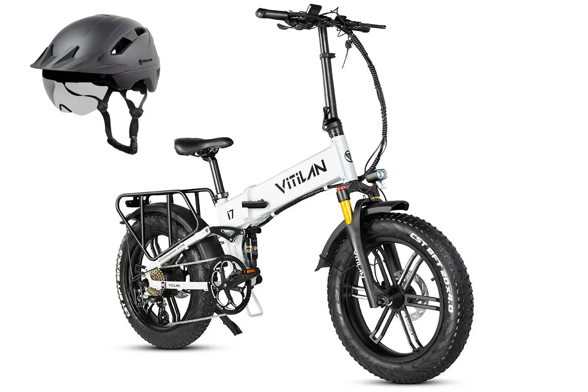 Vitilan I7 Pro Folding Full Suspension Electric Bike - Green Vista Living