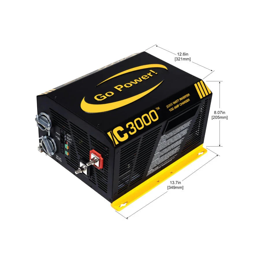 Go Power! IC Series 3000-Watt Inverter Charger - Green Vista Living