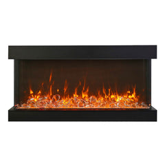 Amantii Tru-View XL XT 72 Inch Indoor Outdoor 3 Sided Electric Fireplace