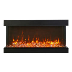 Amantii Tru-View XL XT 72 Inch Indoor Outdoor 3 Sided Electric Fireplace - Green Vista Living