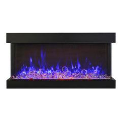 Amantii Tru-View XL XT 72 Inch Indoor Outdoor 3 Sided Electric Fireplace