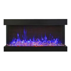 Amantii Tru-View XL XT 72 Inch Indoor Outdoor 3 Sided Electric Fireplace - Green Vista Living