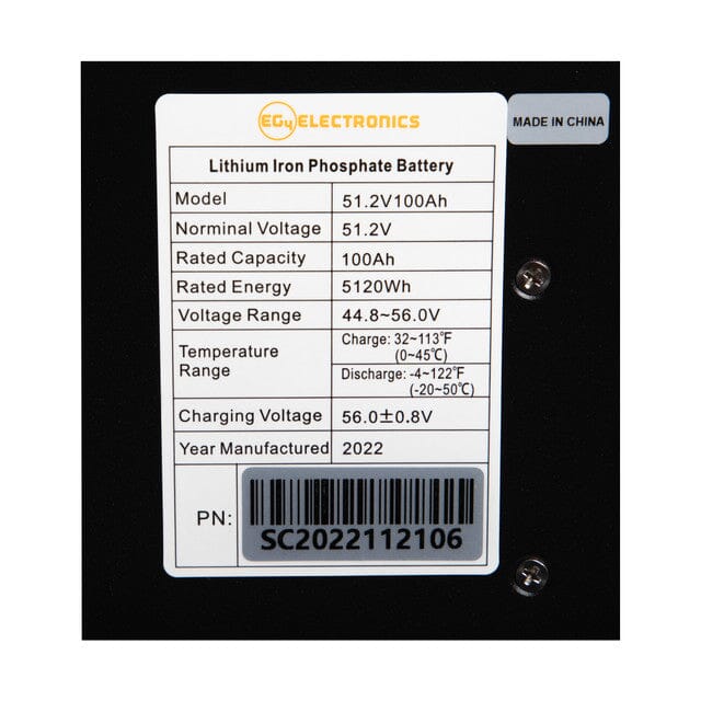 EG4-LL-S 48V 100AH 5.12kWh Server Rack Battery - Green Vista Living