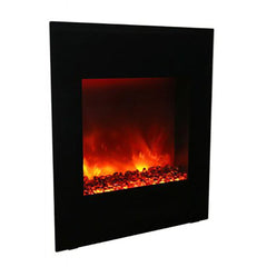 Amantii 24 inch WM-BI-2428-VLR-BG Zero Clearance Built-in Smart Corner Electric Fireplace