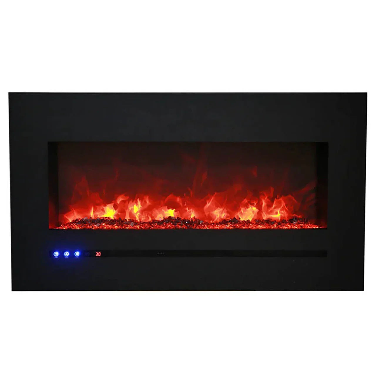 Sierra Flame 48 Inch Linear Wall Mount Electric Fireplace WM-FML-60-6623-STL - Green Vista Living