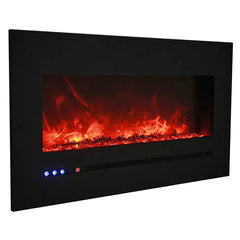 Sierra Flame 48 Inch Linear Wall Mount Electric Fireplace WM-FML-60-6623-STL - Green Vista Living