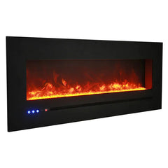Sierra Flame 48 Inch Linear Wall Mount Electric Fireplace WM-FML-60-6623-STL - Green Vista Living