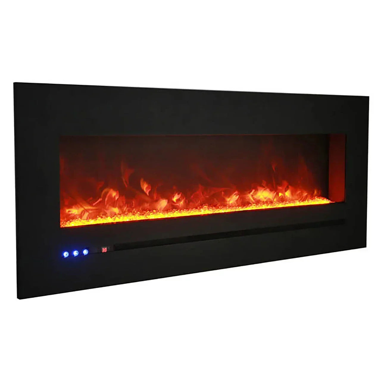 Sierra Flame 72 Inch Linear Wall Mount Electric Fireplace WM-FML-72-7823-STL - Green Vista Living