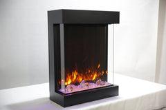Amantii Wall Mount Cube 20 inch Indoor Outdoor 3 Sided Electric Fireplace - Green Vista Living