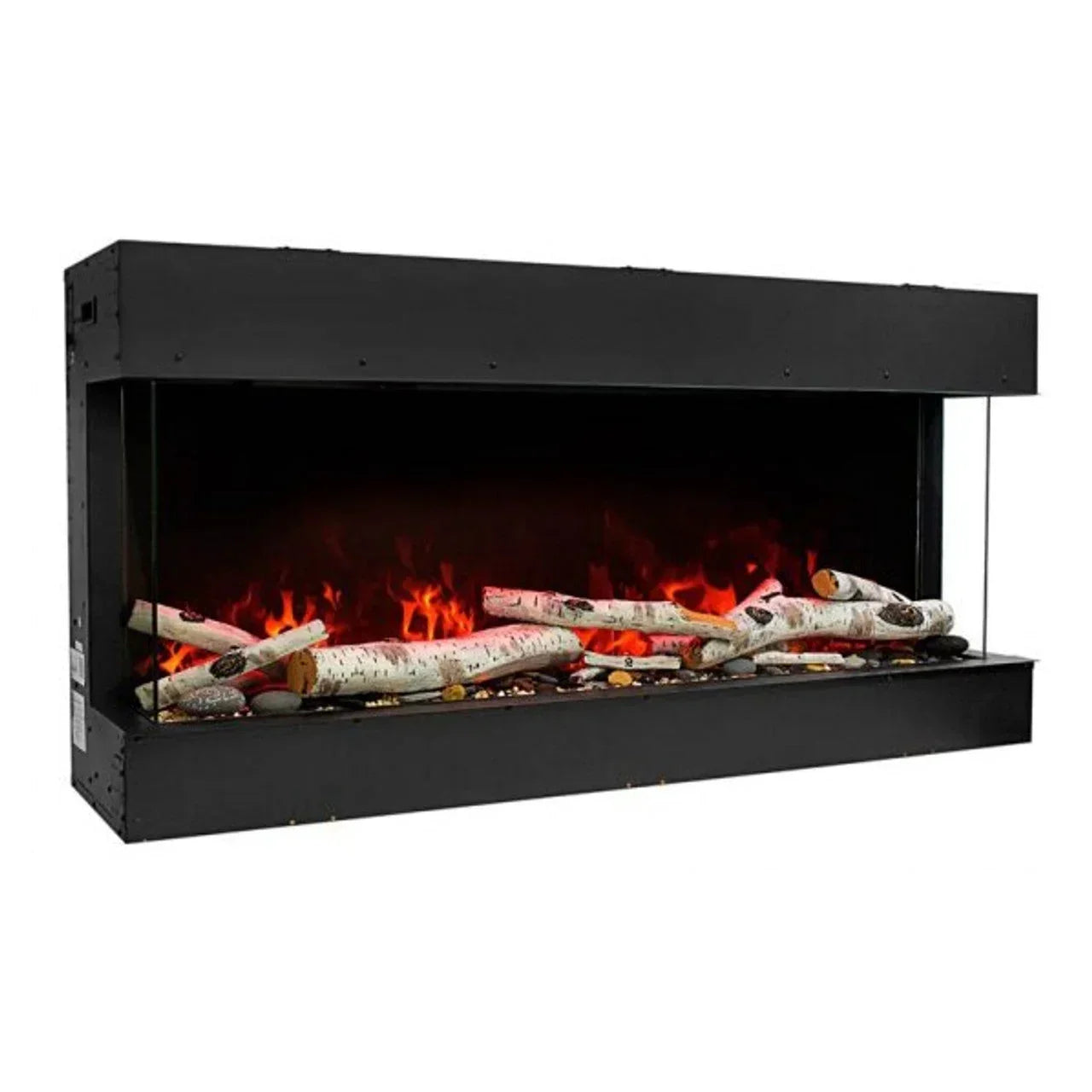 Amantii 50 Inch Tru-View Slim Smart Indoor Outdoor 3 Sided Electric Fireplace - Green Vista Living