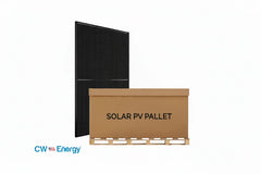 CW Energy 410W Bifacial Solar Panel (Black) | Up to 530W with Bifacial Gain | Full Pallet (35) - Green Vista Living