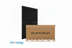 CW Energy 16.9kW Pallet - 545W Bifacial Solar Panels | Up to 710W Bifacial Gain| CWT545-144PMB10 | Full Pallet (31) (Black) - Green Vista Living