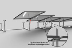 IntegraRack IR-15 Solar Panel Ground Mount | 15 Degree Angle | Aircraft Grade Aluminum IntegraRack