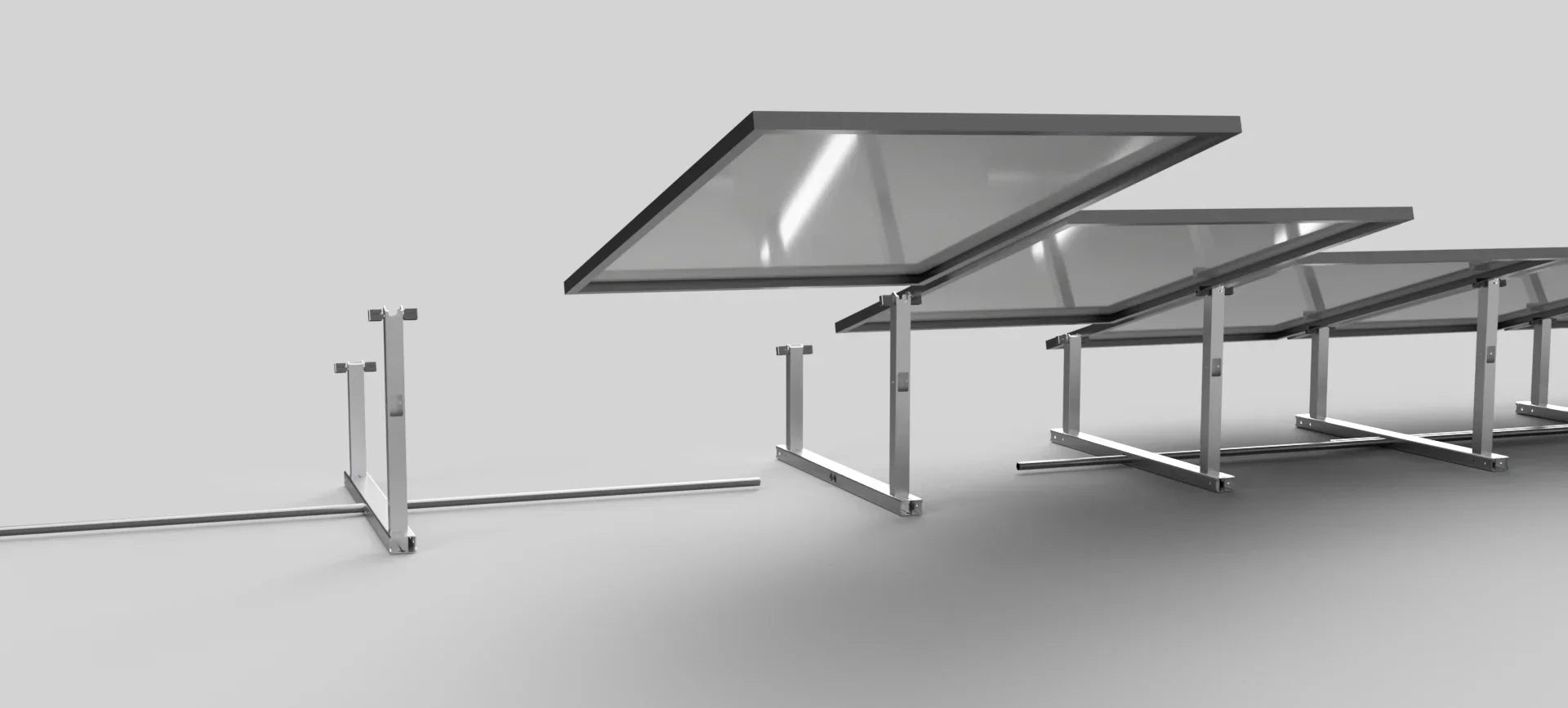 IntegraRack IR-15 Solar Panel Ground Mount | 15 Degree Angle | Aircraft Grade Aluminum IntegraRack