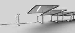 IntegraRack IR-15 Solar Panel Ground Mount | 15 Degree Angle | Aircraft Grade Aluminum IntegraRack