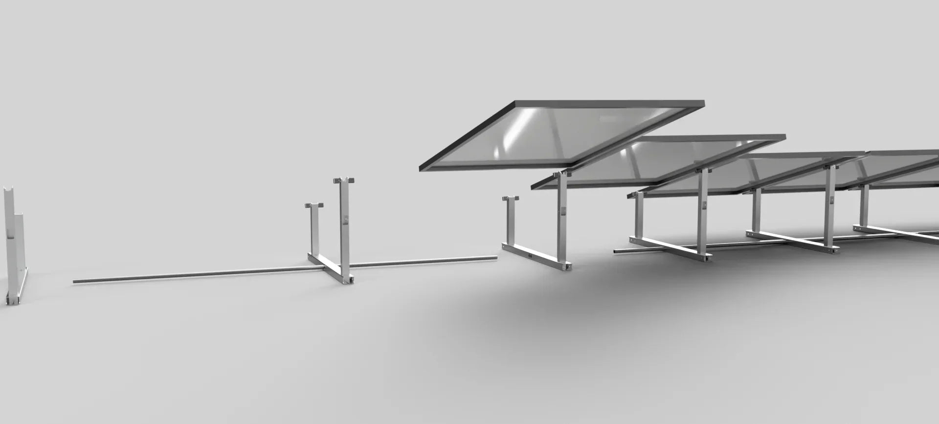 IntegraRack IR-15 Solar Panel Ground Mount | 15 Degree Angle | Aircraft Grade Aluminum IntegraRack