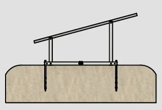 IntegraRack IR-30 Solar Panel Ground Mount | 30 Degree Angle | Aircraft Grade Aluminum IntegraRack
