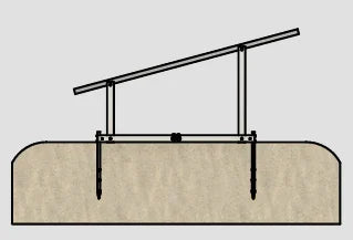 IntegraRack IR-40FSAC Solar Panel Ground Mount | 15-40 Degree Angle | Black High-Strength Composite - Green Vista Living