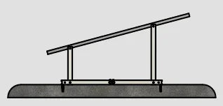 IntegraRack IR-30 Solar Panel Ground Mount | 30 Degree Angle | Aircraft Grade Aluminum IntegraRack
