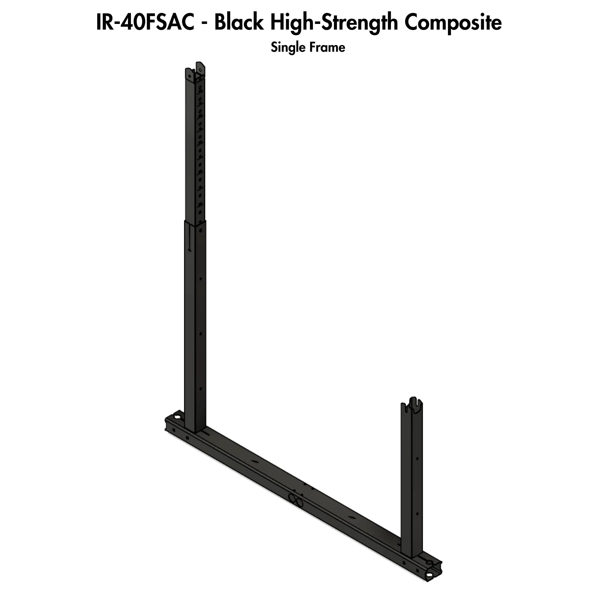 IntegraRack IR-40FSAC Solar Panel Ground Mount | 15-40 Degree Angle | Black High-Strength Composite - Green Vista Living