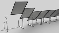 IntegraRack IR-45ASA Solar Panel Ground Mount | 15-45 Degree Adjustable Angle | Aircraft Grade Aluminum IntegraRack