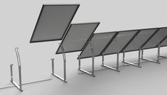 IntegraRack IR-45ASA Solar Panel Ground Mount | 15-45 Degree Adjustable Angle | Aircraft Grade Aluminum IntegraRack