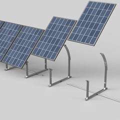 IntegraRack IR-45ASA Solar Panel Ground Mount | 15-45 Degree Adjustable Angle | Aircraft Grade Aluminum IntegraRack
