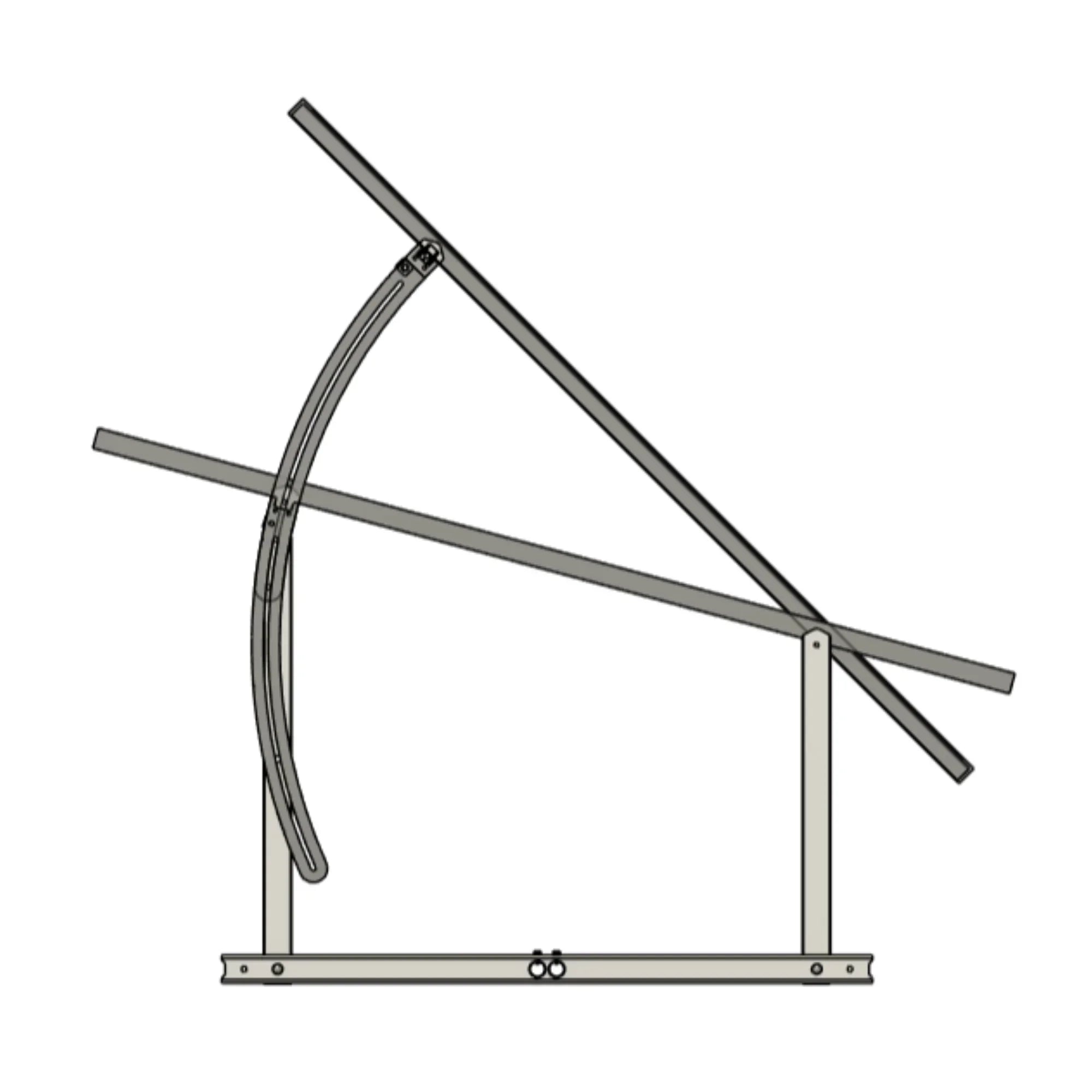 IntegraRack IR-45ASA Solar Panel Ground Mount | 15-45 Degree Adjustable Angle | Aircraft Grade Aluminum IntegraRack
