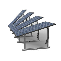 IntegraRack IR-45ASA Solar Panel Ground Mount | 15-45 Degree Adjustable Angle | Aircraft Grade Aluminum IntegraRack