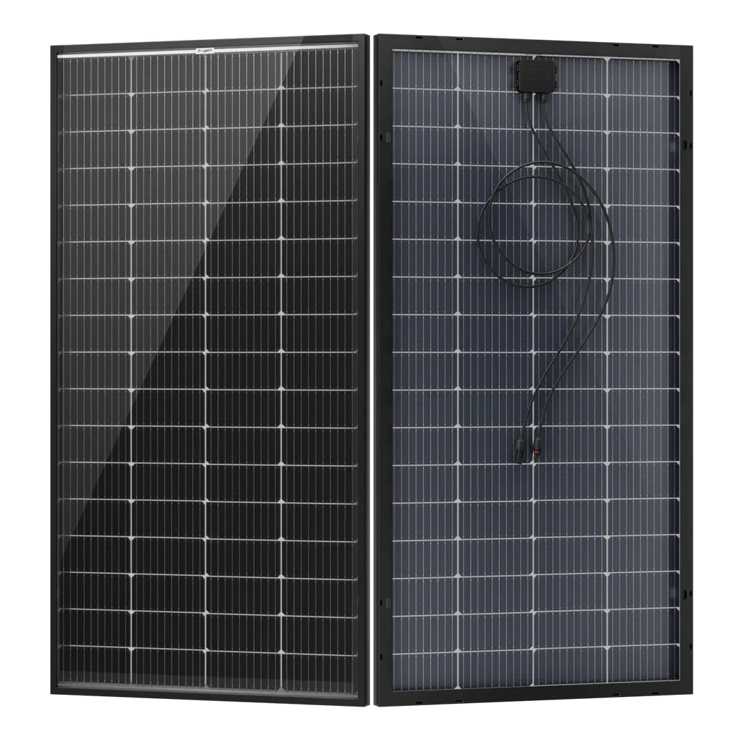 BougeRV 200 Watt Rigid Bifacial 10BB Mono Solar Panel - Green Vista Living