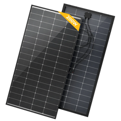BougeRV 200 Watt Rigid Bifacial 10BB Mono Solar Panel - Green Vista Living