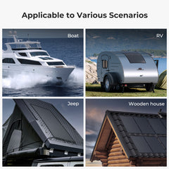 12V/24V 200W Arch Pro N-Type TOPCon Solar Panel With Tape