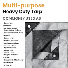 30’ x 50’ Super Heavy Duty Poly Tarp - Green Vista Living