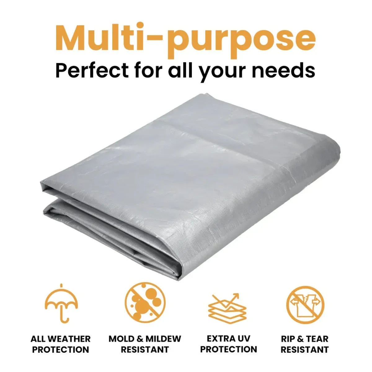 30’ x 50’ Super Heavy Duty Poly Tarp - Green Vista Living