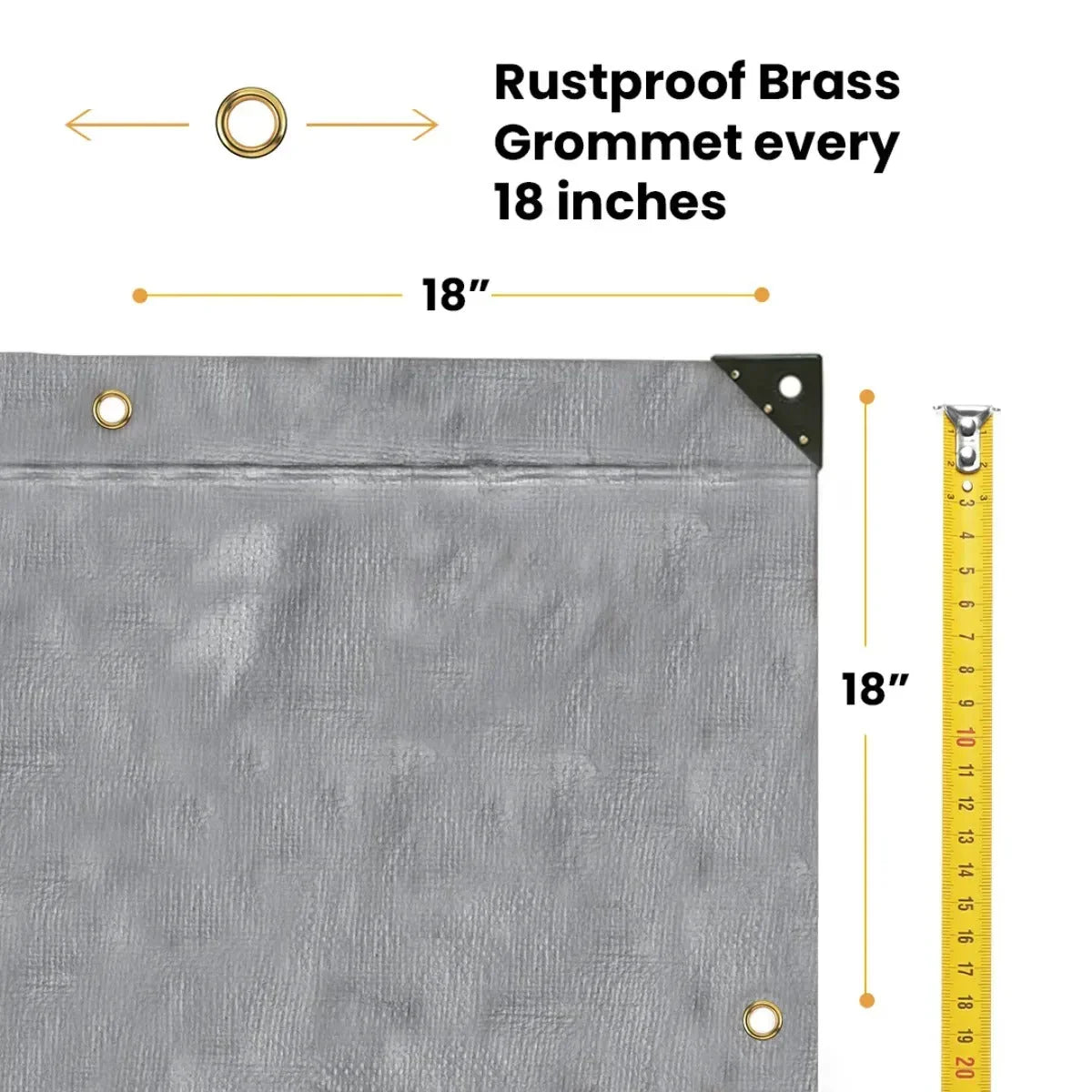 30’ x 50’ Super Heavy Duty Poly Tarp - Green Vista Living