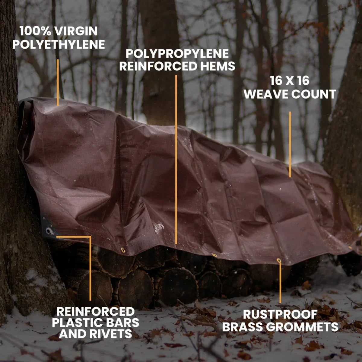 30’ x 50’ Super Heavy Duty Poly Tarp - Green Vista Living