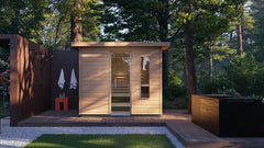 Kohler C2 Outdoor Traditional Sauna Kit – Douglas Fir | Up to 6 Persons - Green Vista Living