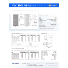 JA Solar JAM72D40-595MB 595W 144 Half-Cell Mono N-Type Panel