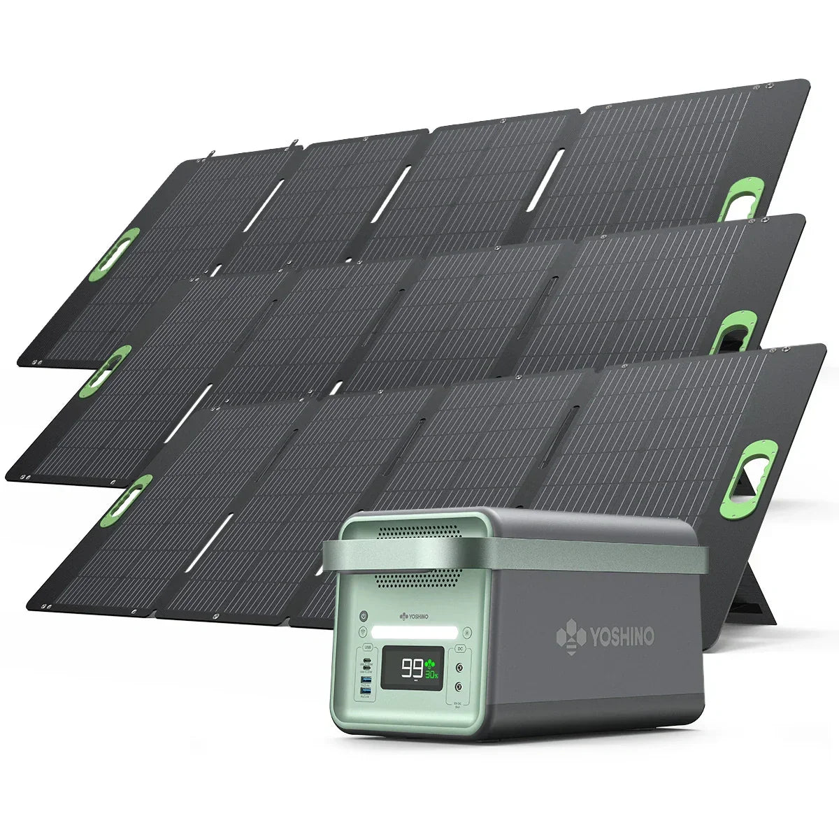 Yoshino B2000 Power Station with 3*SP200 Solar Panel - Green Vista Living